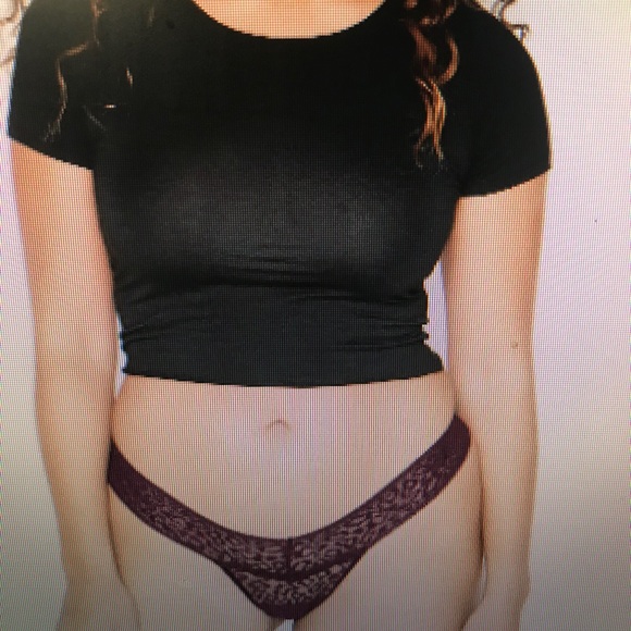 Victoria’s Secret Dark Violet the Lacie OS thong New - Picture 2 of 4